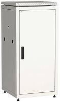 ITK Шкаф сетевой напольный 19" LINEA N 28U 600х600мм металлическая передняя дверь серый | код LN35-28U66-M | IEK